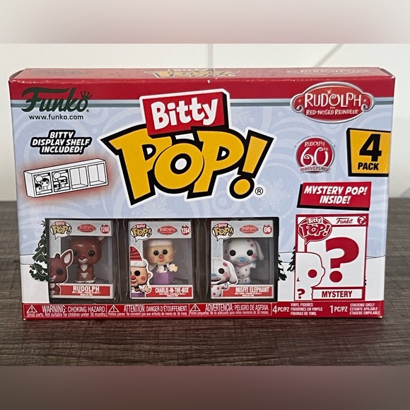 Brand New Rudolph the red-nosed reindeer Funko bitty pops - Picture 1 of 4